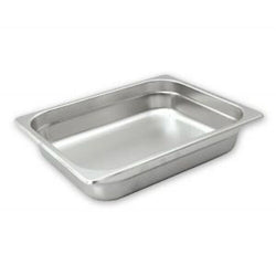 Bain Marie Tray Anti Jam Steam Pans 1/2 Size 100mm Stainless Steel