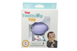 Teething Egg Baby Toy Soothes Sore Gums Blue Mint Pink Yellow Grey or Lavender