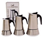 10 Cup Espresso Coffee Maker Perculator Percolator Stainless Steel Stove Top