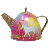 NEW Pink Poppy Horse Meadow Tin Play High Tea Set Incl Cakes, Utensils, Stand