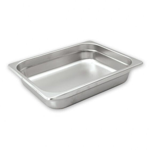 6 x Bain Marie Tray Anti Jam Steam Pans 1/4 Size 100mm Stainless Steel