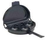 Avanti Omelette Pan with Egg Poacher Foldable Non Stick Saucepan Fry with Lid