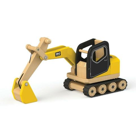 Tidlo Bigjigs Digger Builder Construction Wood Wooden Toy Vehicle