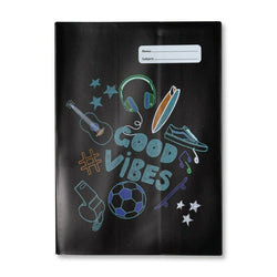 NEW Spencil Good Vibes II Cool Sport Music Surf Design A4 School Book Cover