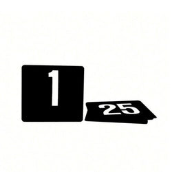Black Plastic Table Numbers Set 1 - 25 Large Size 105 x 95 New