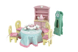 Le Toy Van Rosebud Daisylane Doll House 6 Room Wood Furniture Set Daisy Lane