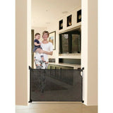 Dreambaby Retractable Black Security Baby Pet Safety Gate 140cm