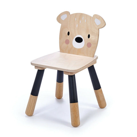 Tender Leaf Forest Bear Wooden Childrens Kids Chair Wood Tenderleaf 3-6yrs