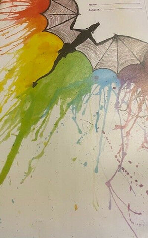 NEW Spencil Dragon Design A4 School Book Cover