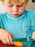 Improved KiddiKutter Cuts Food Not Fingers Childrens Kids Safety Knife