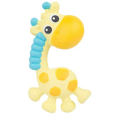 New Playgro Jerry Giraffe Squeak & Soothe Natural Teether Teething Toy 0m+