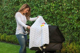 All4Ella Baby Pram Stroller Pegs Clips Attach Muslin Black Grey Sand 2 Pack