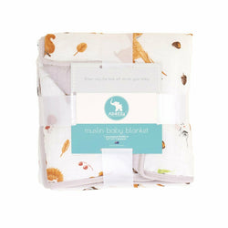 All4Ella 100% Cotton Muslin Baby Blanket Forest Animals