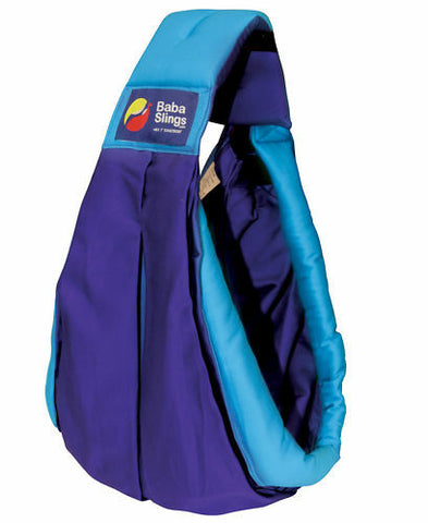 Brand New Baba Sling Baby Carrier 2 Tone Purple Turquoise Two Tone