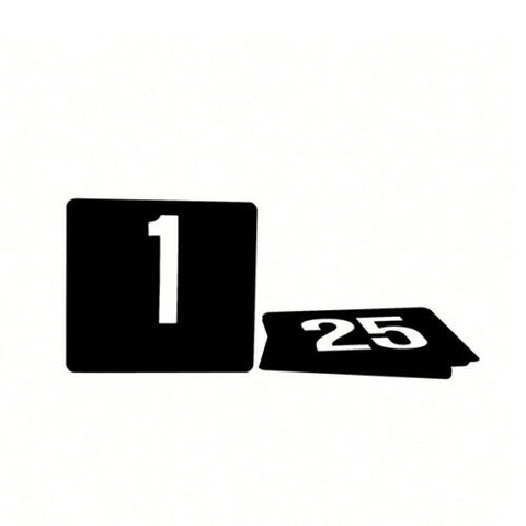 Black Table Numbers Set 1 - 25 Large Size 105 x 95 New
