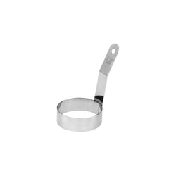 Egg Pancake Ring with Handle Stainless Steel 100mm Kitchen Cooking Eggs x 6