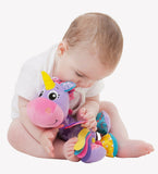 New Playgro Activity Friend Stella Unicorn Rattle Crinkle Click Clack Toy 0m+