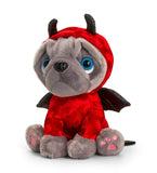 Keel Toys Frenchie French Bulldog Love Gift Soft Plush Dog Heart or Devil