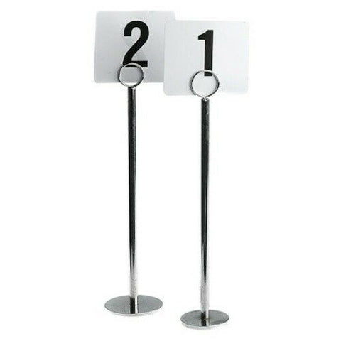 10 x 300mm Table Number Menu Name Holder Stands 70mm Heavy Base