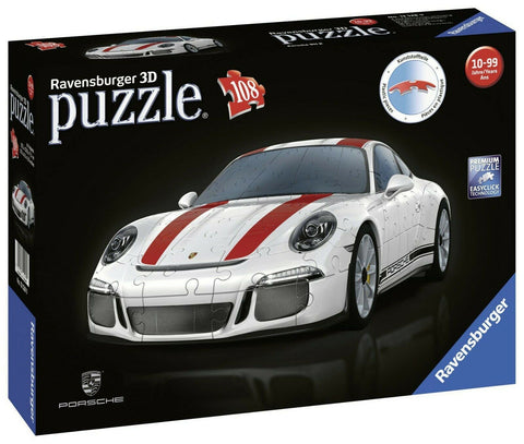 New Ravensburger 3D Porsche 911R 108pc Sports Car Jigsaw Puzzle