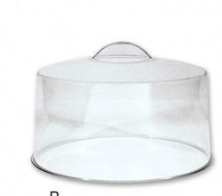 Cake Cover Dome Plastic 30cm / 300mm with 70mm High Stainless Steel Stand