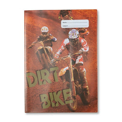 NEW Spencil Dirt Bike III Motorcross Design A4 School Book Cover