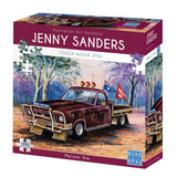 Blue Opal Jenny Sanders Maroon Ute 1000 Piece Deluxe Puzzle Jigsaw