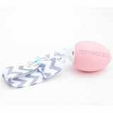 Teething Egg Baby Toy Soothes Sore Gums Blue Mint Pink Yellow Grey or Lavender