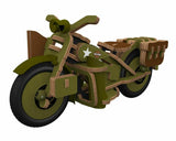 Buildex Harley Davidson Vintage Armed Forces Motorbike Construction Build Set