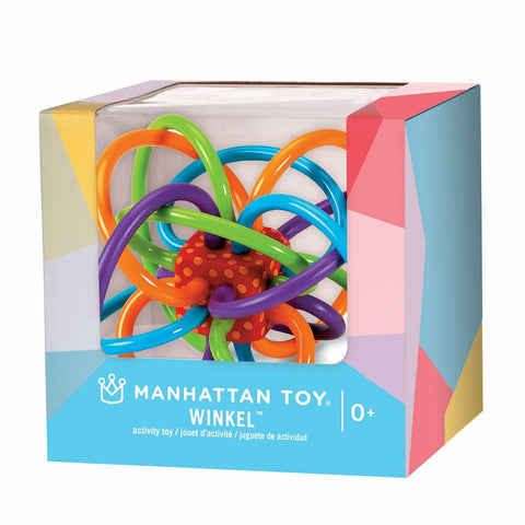 New Manhattan Toys Winkel Classic Baby Rattle Teether Teething Toy Gift Boxed
