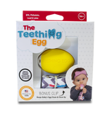 Teething Egg Baby Toy Soothes Sore Gums Blue Mint Pink Yellow Grey or Lavender