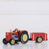 Le Toy Van Berties Farm Tractor & Trailer Set Bertie's