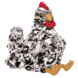 Manhattan Toys Henley Black & White Chicken Chook Hen Plush Soft Toy 22cm 155370 0m+
