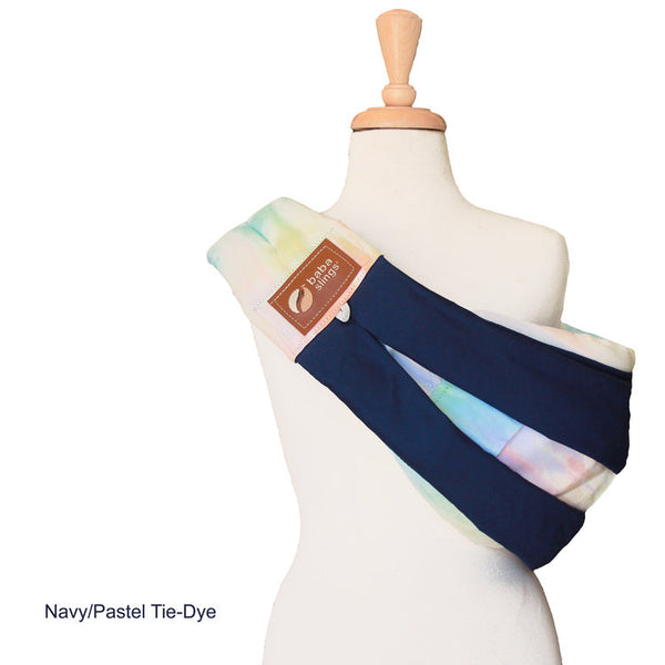 Baba Sling Baby Carrier Tie Dye Navy Pastel