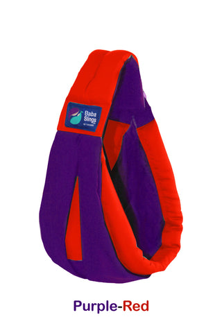 Baba Sling Baby Carrier 2 Tone Purple Red Two Tone