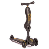 Scoot & Ride Highwaykick 2 in 1 Kids Toddler Scooter Kickboard Black Gold