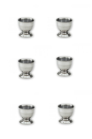 Egg Cups Stainless Steel x 6