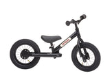 Trybike 2 in 1 Steel Tricycle Balance Bike Black with Black Seat & Grips