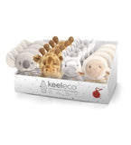Keel Toys Keeleco Baby Ring Rattle Zebra Eco Friendly Recycled Soft Toy 14cm