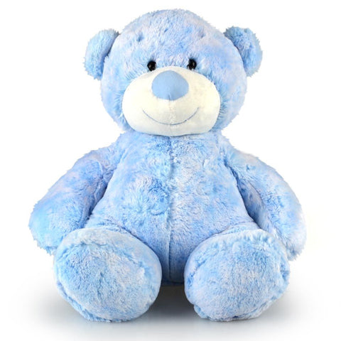 Korimco Nursery Collection Cupcake Bear Plush Soft Baby Toy Large 30cm Blue