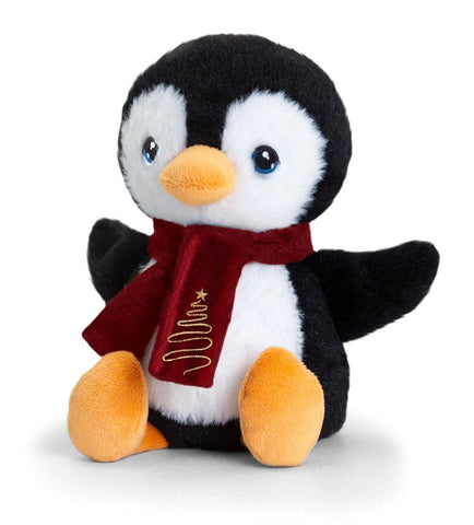 Keel Toys Keeleco Christmas Winter Penguin 100% Recycled Beanie Soft Toy