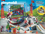 Playmobil City Action Skate Ramp Park Play Set 70168 Inc Scooter Skateboards